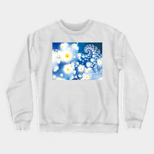 Fluffy cloud fractal wave spiral Crewneck Sweatshirt